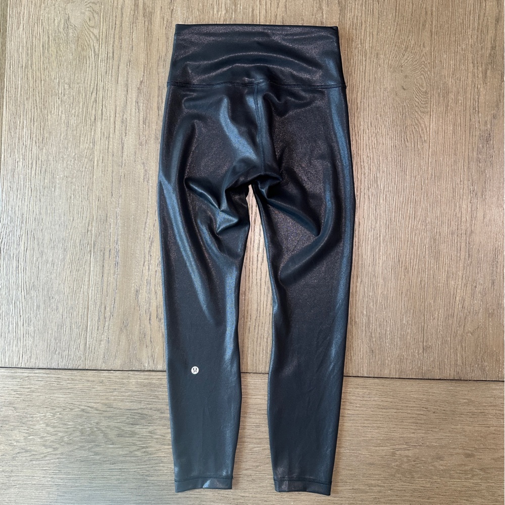 Lululemon Wunder Train High-Rise Tight 25” Black Radiate Foil - Picture 7 of 9